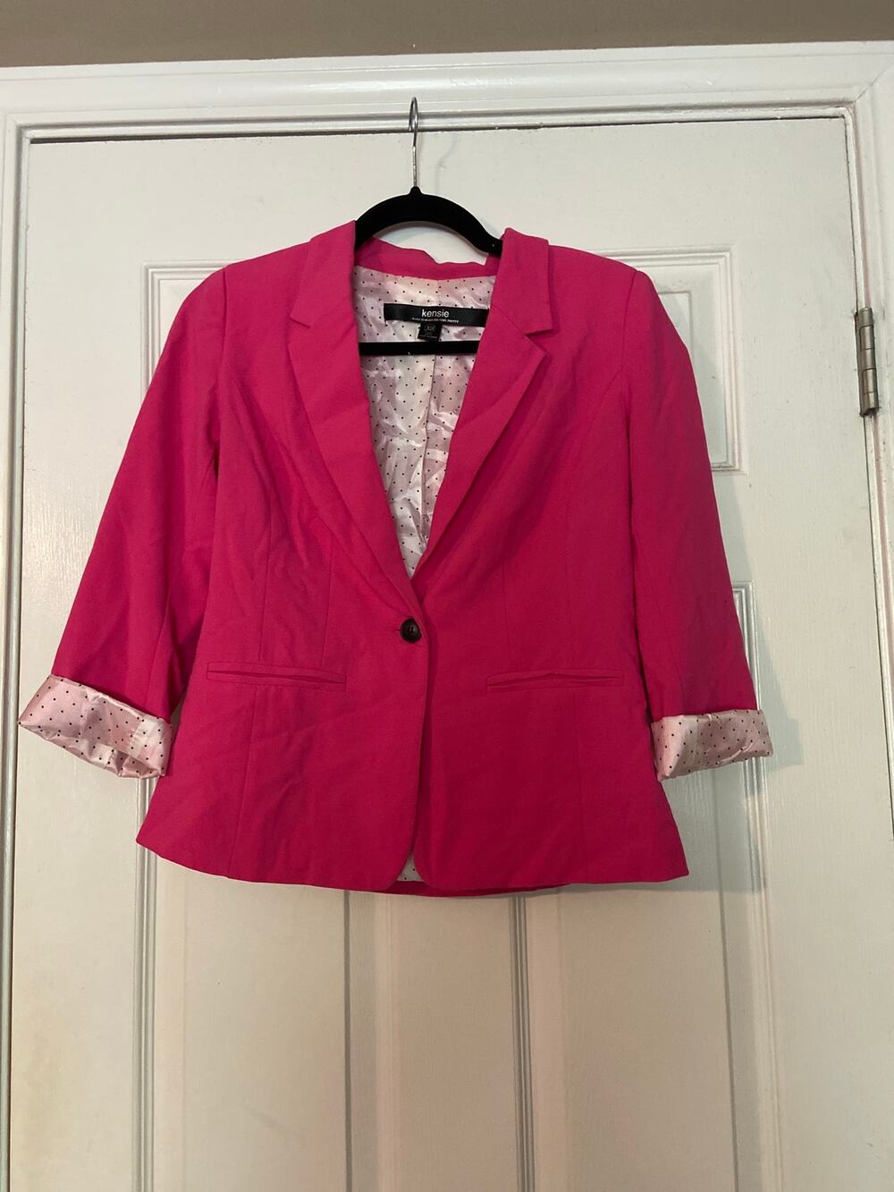 Kensie bright pink blazer Size XS